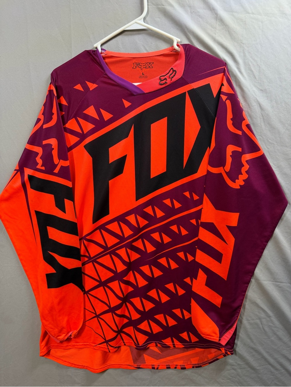 Fox Orange and Purple Motocross Jersey